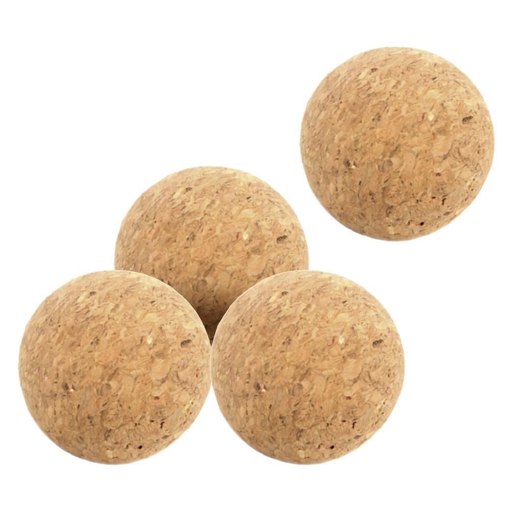 4Pcs Football Table Natural Cork Foosballs Cork Foosball Table Soccer Sports Foosball Soccer Replacements
