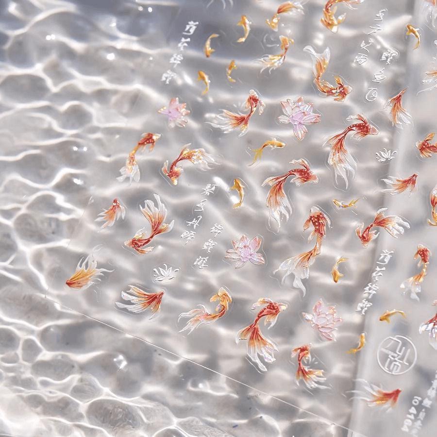 

Наклейки для нігтів «Китайський короп і лотос» 1 rich koi sticker