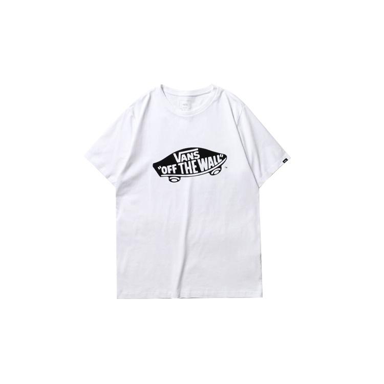 Vans Off The Wall Classic Printing Short Sleeve Couple Style White Men s VN0A4MM7WHT XS