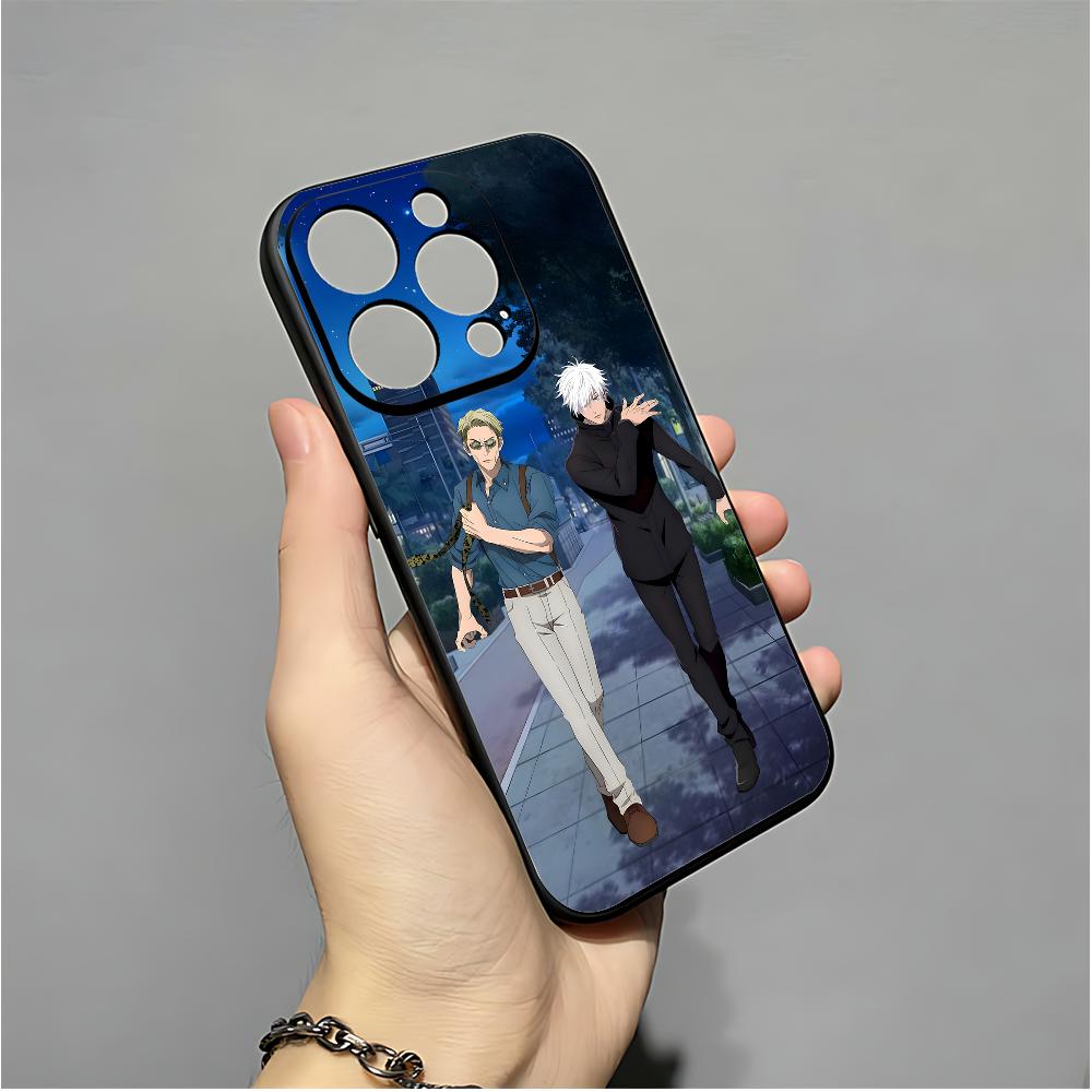 Kento T-Nanami J-Jujutsu K-Kaisen Phone Case For IPhone 16,15,14,13,12,11,XS,XR,X,8,7,Pro,Max,Plus,mini Silicone Black Cover