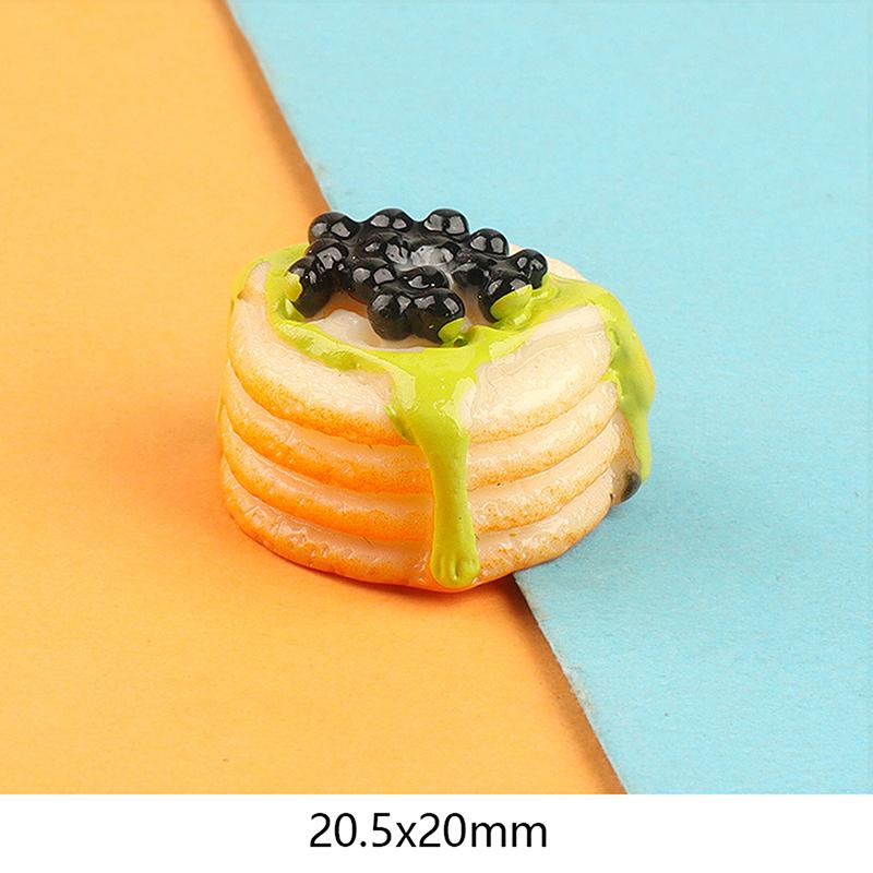 Păpușă Casă de Păpuși Prăjitură cu Fructe Accesorii Rășină Înghețată Mâncat Cremă Lipici Margine Accesorii Accesorii Casă de Păpuși
