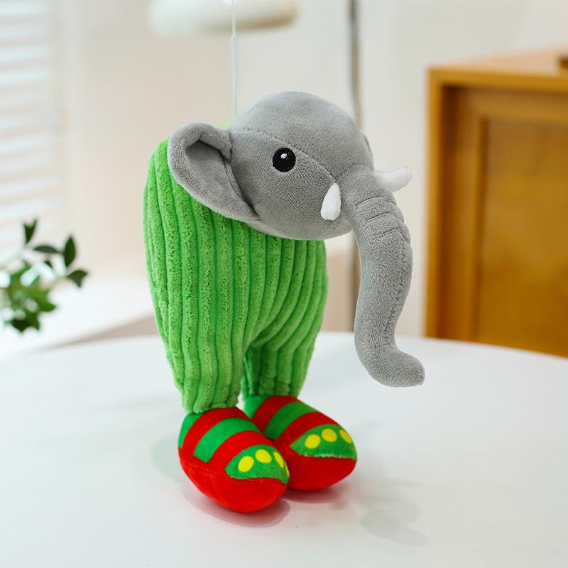 American Shanhaijing Monster Plush Toy Shark Wooden Stick Doll Pendant