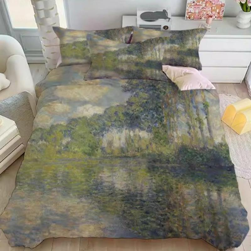 World Famous Paintings Bedding Set Artwork Duvet Cover Set King Queen Double Full Twin Single Size Bed Linen Set