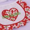 Cute Dog Bib and Baby Bib with Floral Pattern and Fringed Edges. Pet Accessory for Cats - A Bib with A Removable Pocket.