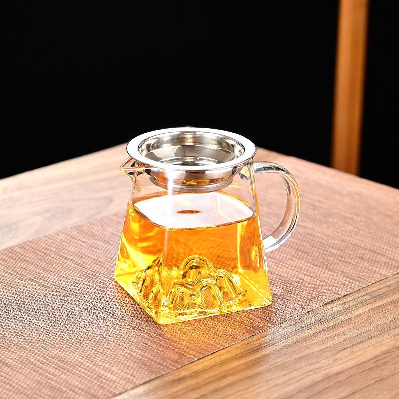Transparent Kung Fu Tea Set with Glass Fair Cup and Filter