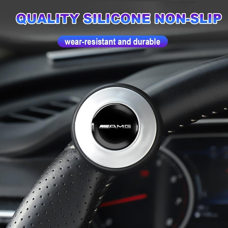 360 Degree Rotating Car Steering Wheel Booster Steering Wheel Knob Ball For Mercedes Benz AMG W212 W205 W246 W177 W176 W213 GLC GLE GLS Welcome Laser