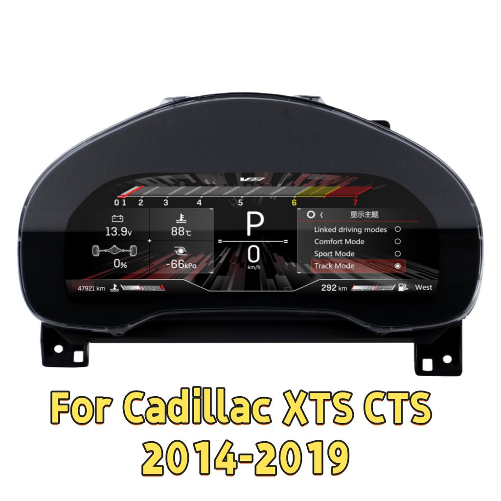 AAEK1 Digital Instrument Cluster For Cadillac Escalade SRX ATS ATS-L XTS CTS 2006-2019 CarPlay Speedometer Dashboard Gauge HD Virtual