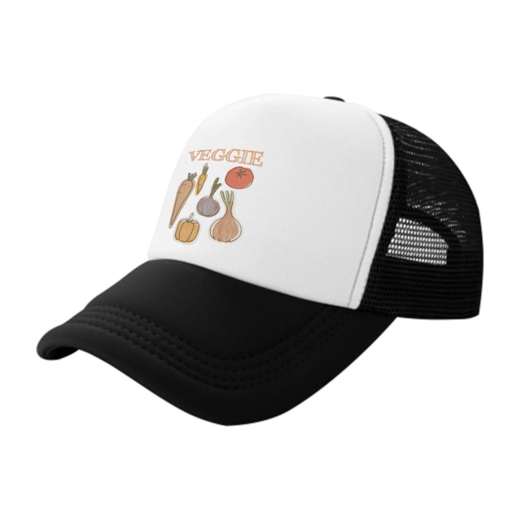 Vegetable Graphic Trucker Hat Unisex Adjustable Mesh Back Baseball Cap for Casual Outdoor