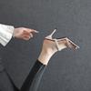Sandales à talons aiguilles et bout ouvert pour l'été