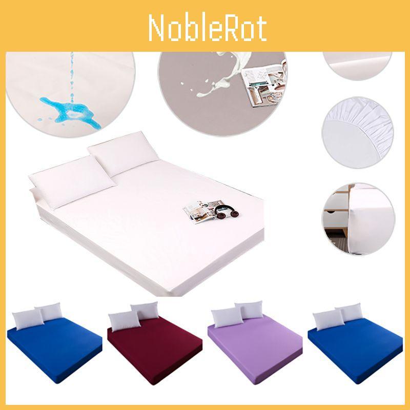 Waterproof Top Smooth Mattress Protector Dustproof Mites Bacteria Sheet Fitted