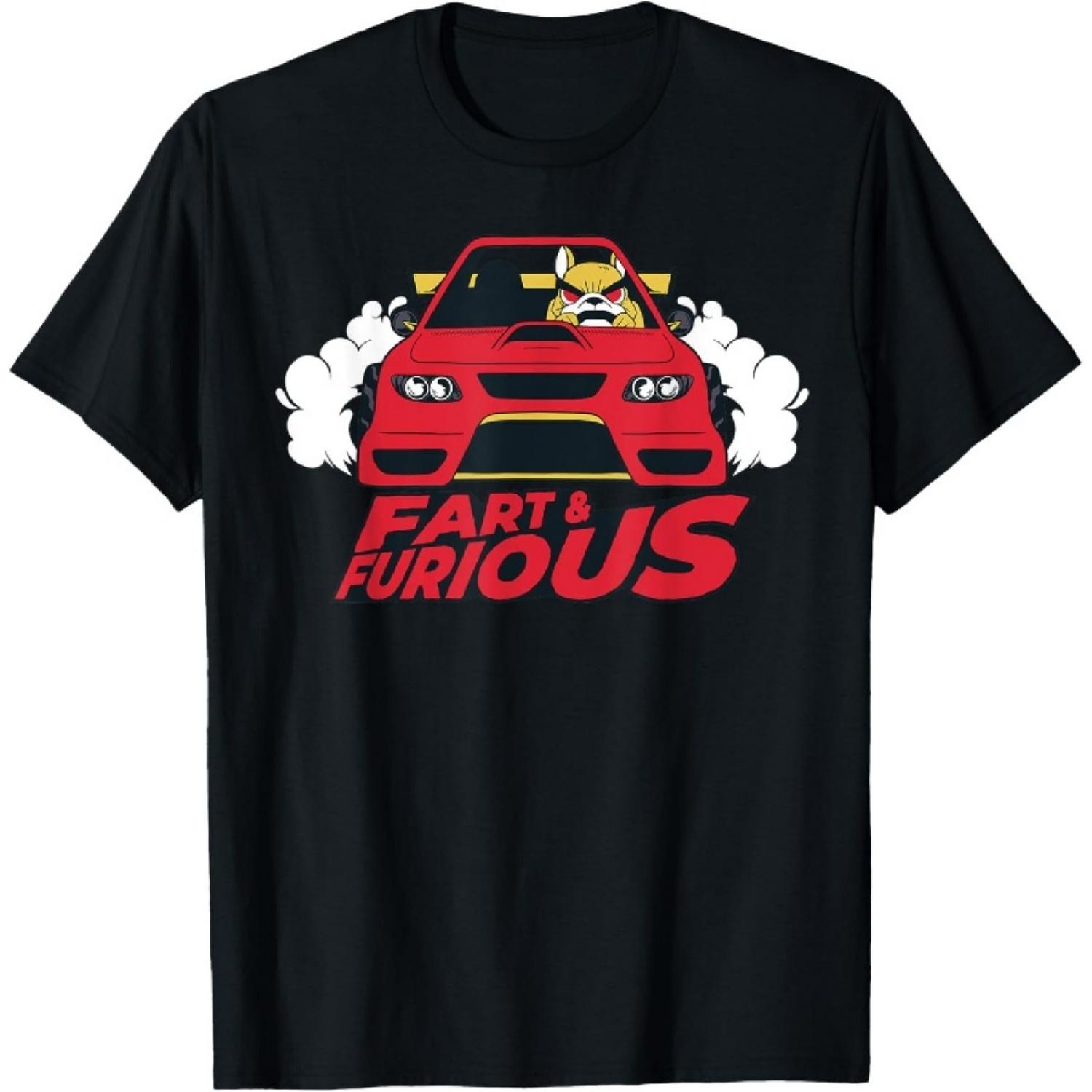 

Fart & Furious Classic Sports Race Car Novelty Humor Vehicle T-Shirt XXXXXL чорний