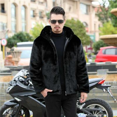 Casual Imitation Mink Thickened and Warm Ανδρικό γούνινο παλτό Γούνινο παλτό Mink Γούνινο παλτό Ανδρικά χειμερινά ρούχα
