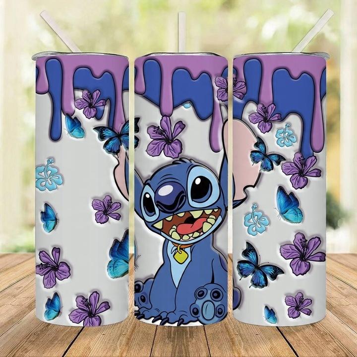 Stitch 20Oz Kubek Termiczny Ze Słomką Termos Na Dziecka Urodziny