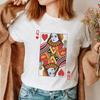 Playing Cards Heart KQ Graphic T Shirts Couples Y2k Fashion Queen King Tees Harajuku Funny Boyfriend Girlfriend Tee Loves Shirt