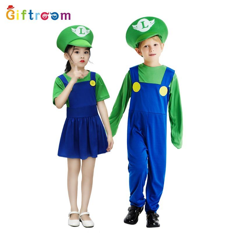 Halloween Children's Costume Mary Cosplay Louie Show Suit Cartoon Super Game Uniform