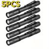 5PC Mini Portable LED Pen Light, Super Bright, Skilled Hands Holding Flashlights, Camping Outdoors, Emergency Situations