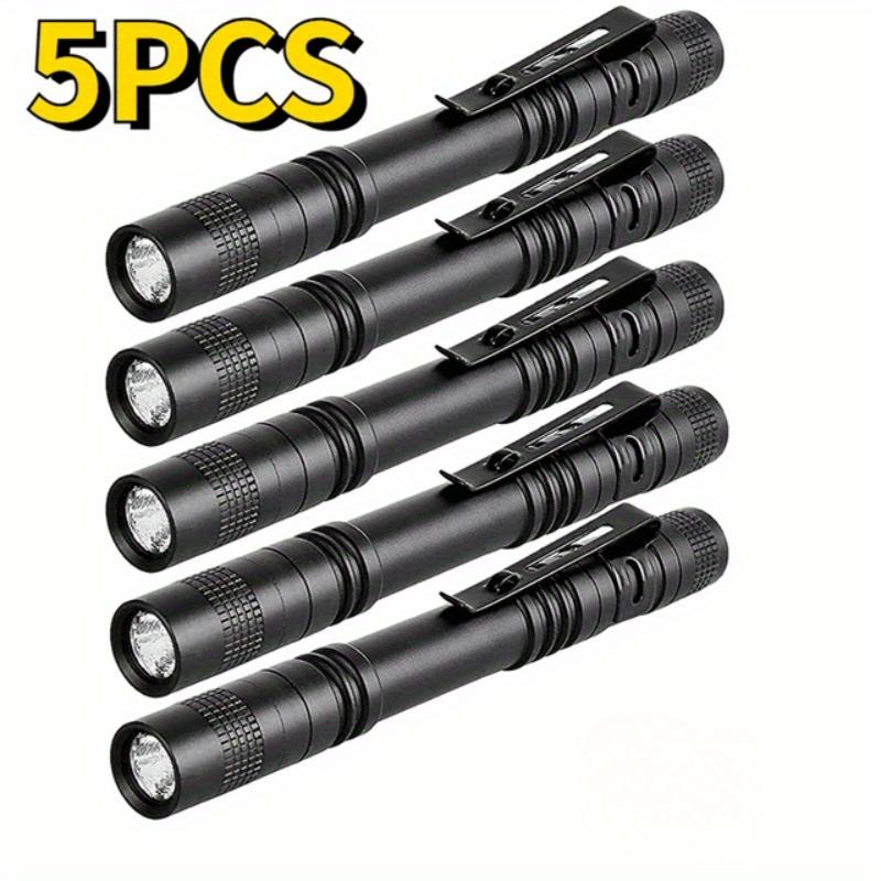 5PC Mini Portable LED Pen Light, Super Bright, Skilled Hands Holding Flashlights, Camping Outdoors, Emergency Situations