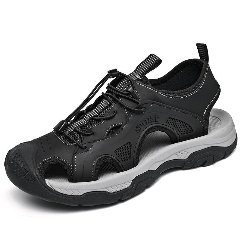Übergröße Baotou Sandalen Herren Sommer Neu Lässig Outdoor Schleppschuhe Atmungsaktive Strandschuhe