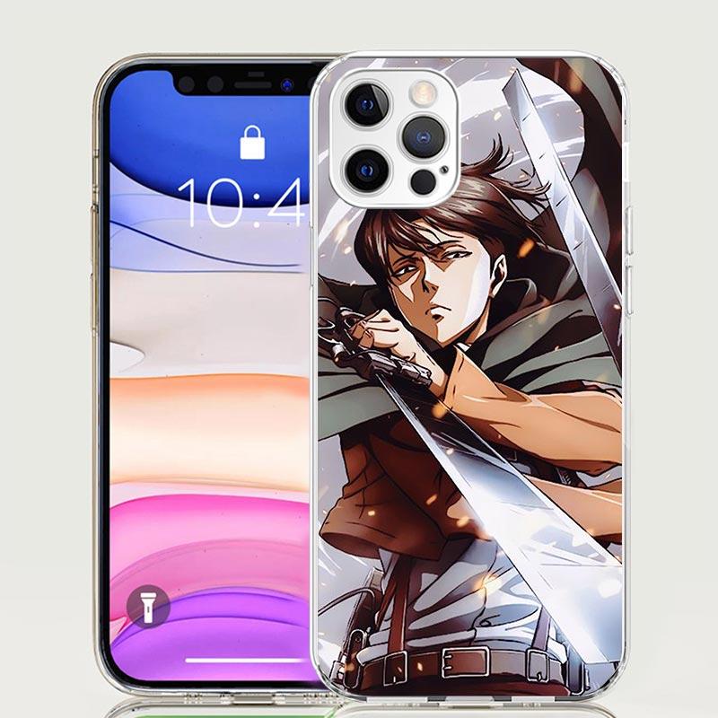 Attack-Titan Levi Phone Case For iPhone 17 Air 16 15 Plus 11 14 Pro Max 13 Mini 12 7 8 + SE Pattern Art Customized Cover 17 Air