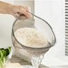1PCS Multifunctional Rice Rinser Bowl Drainer Scoop Water Filter Cup Plastic Material For Washing Fruits Vegetables Draining6