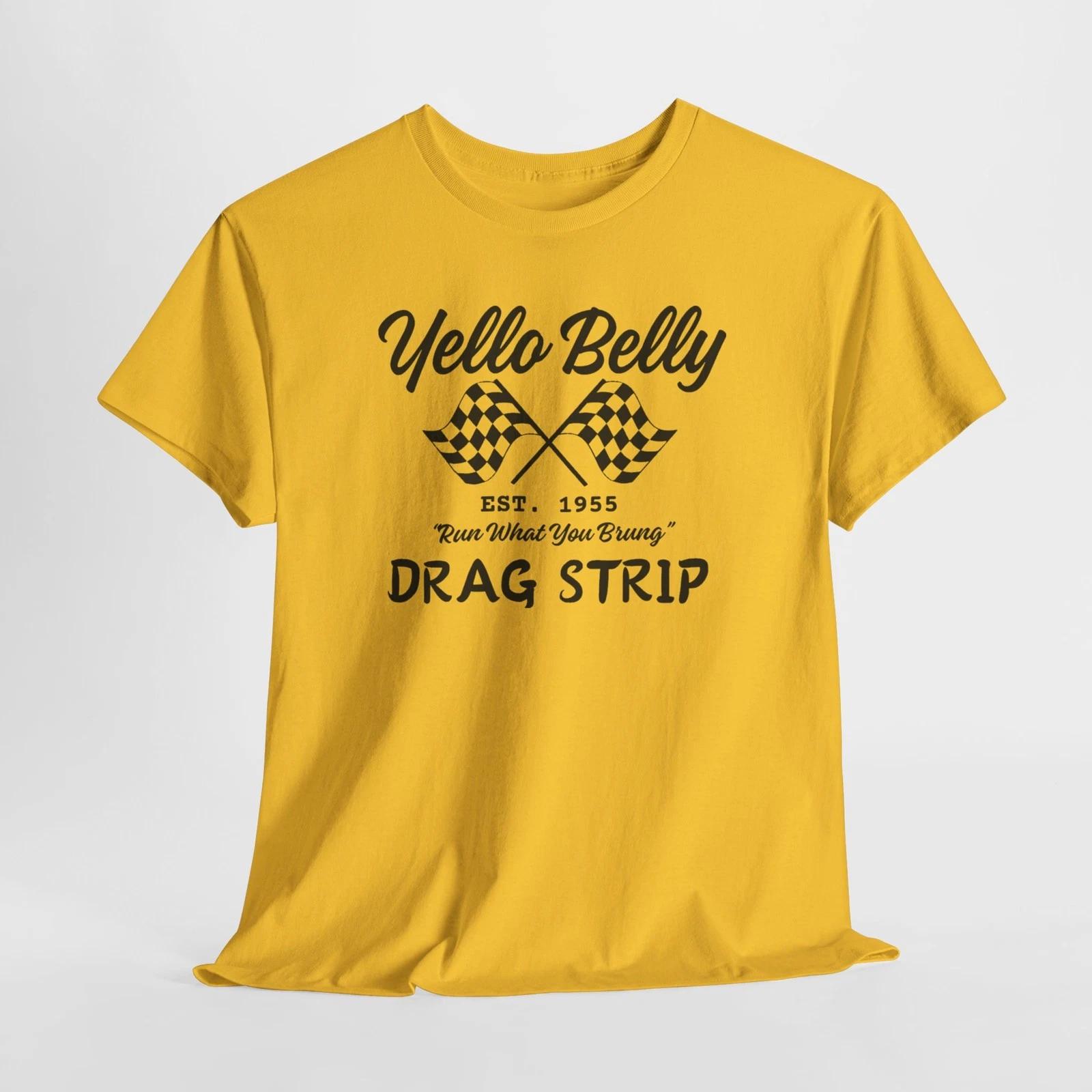 

Винтажная футболка Dallas Yello Belly Racing, футболка для дрэг-стрипа, ретро-автомобиль, хлопок Gildan 3XL
