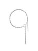 Personal Service Single Rope Chain Necklace / Silver