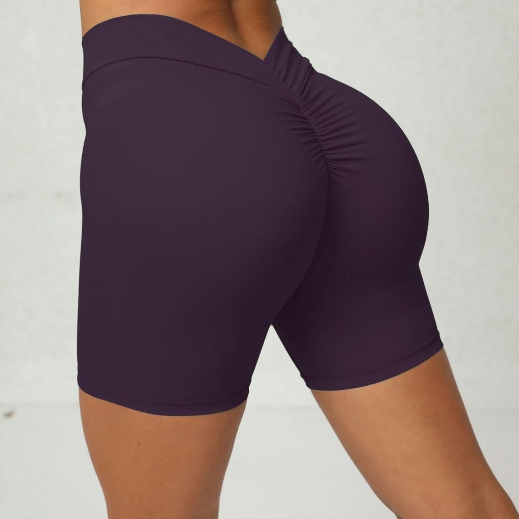 Women's High Waist Yoga Biker Workout Shorts Running Athletic Leggings