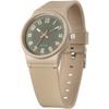 Citizen Q Q [Citizen Q Q] Watch 10 Atm Waterproof Analog Champion Urethane Band V49a 008vk Men S woMen S Beige Beige