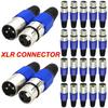 5Pcs XLR Male Female Plug Socket 3Pins Connector for Microphone Audio Cable Connectors LED Light Strips