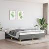 Vidaxl Bed Frame Without Mattress, Dark Gray, 160X200 Cm, Upholstered