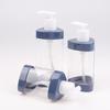 1Pcs Plastic Press Empty Shampoo Bottle High-Capacity Refillable Travel Portable Container Shower Gel Bottle Transparent