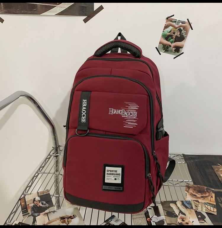 New Backpack Fashionable Junior High School Student Schoolbag Women's Simple Large-capacity Casual Backpack Travel Bag