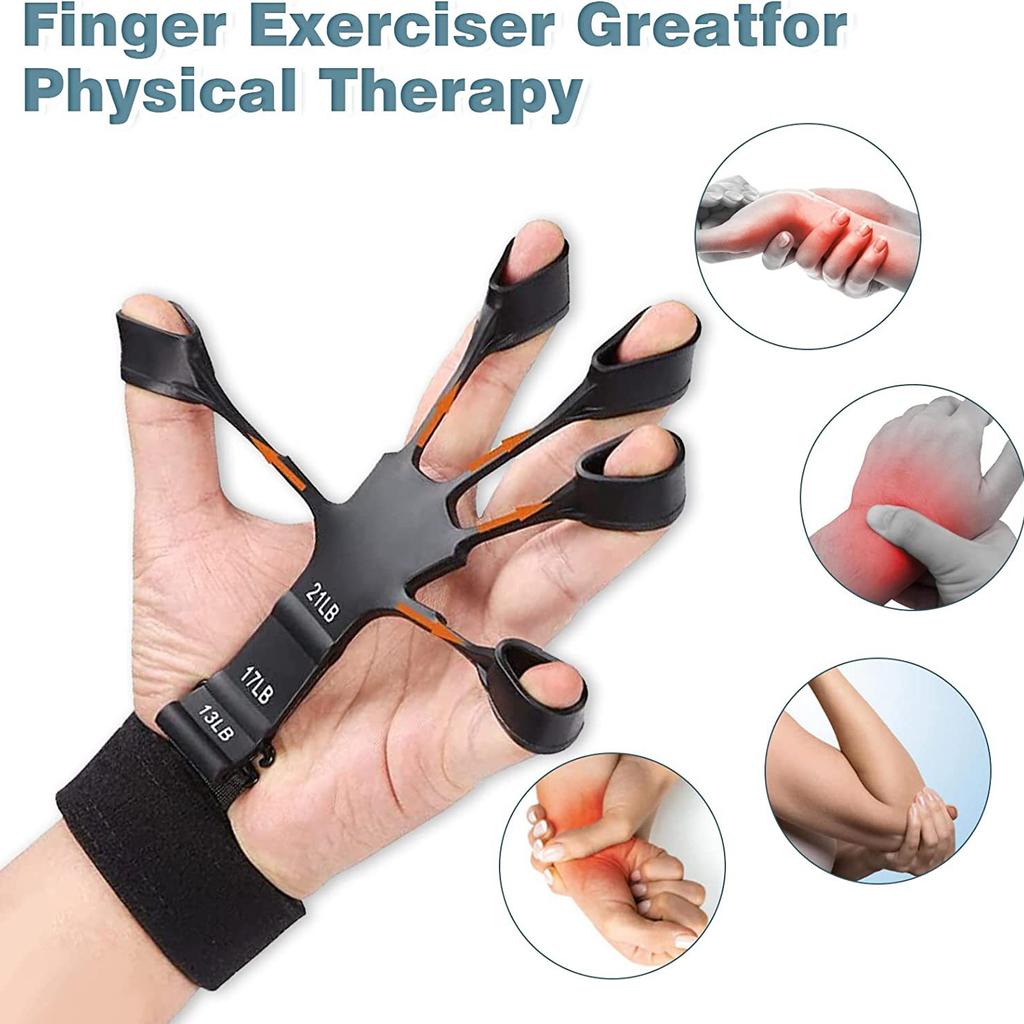 2 STÜCK Silikon Gripster Griffverstärker Fingerdehner Handgriff Trainer Fitnessstudio Fitness Training und Übung Dropshipping