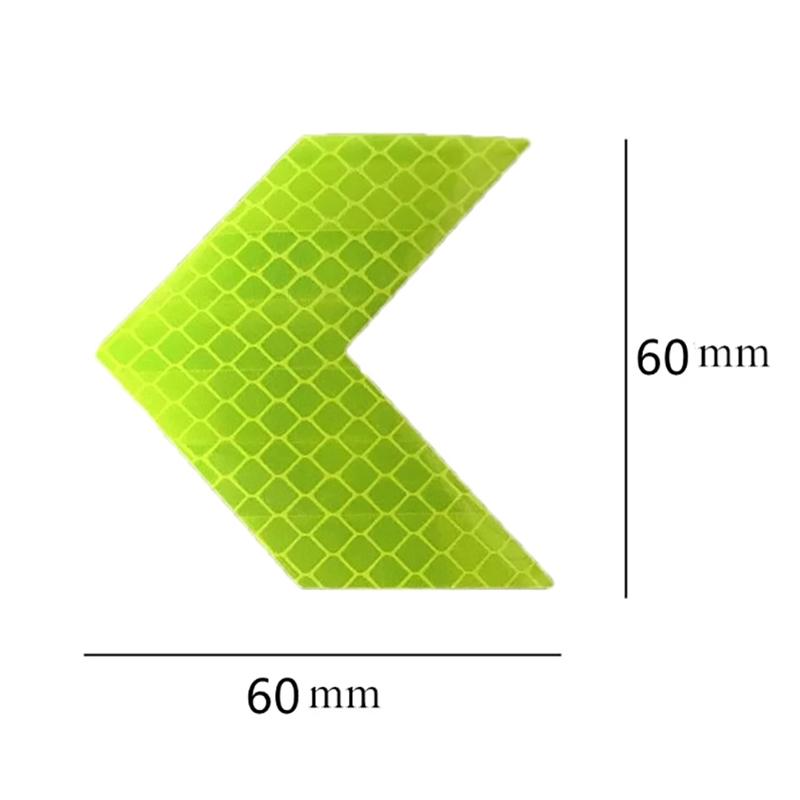 10PCS Automotive Safety Reflective Stickers Super Reflective Safety Sticker