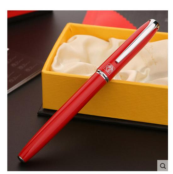 

Pimio Picasso High-End Fountain Pen: Exclusive Fairy Style Retro Gift for Men and Women. 0.35mm яскраво-червоного кольору