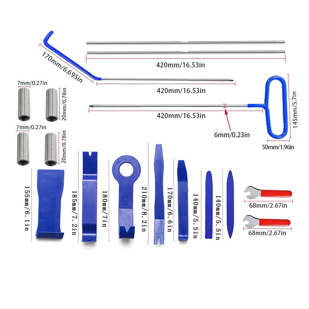 22-Piece Automotive Repair Kit for Routine Vehicle Maintenance, Portable Repair Tools, Stainless Steel Pin Puller Tool Set,Multi-Purpose Tool