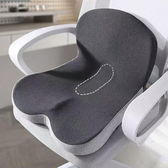 L-Shaped Seat Cushion Memory Foam Cushion with Back Support Sciatica Relief Seat Cushion for Office Chair Car Seat Wheelchair Long Hours Sitting