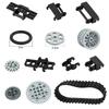 Technical Parts Building Blocks Link Chain Tank Belt Track Wheels Truck Car Gear MOC Bulk Brick Toys 3711 3873 88323 57519 4185