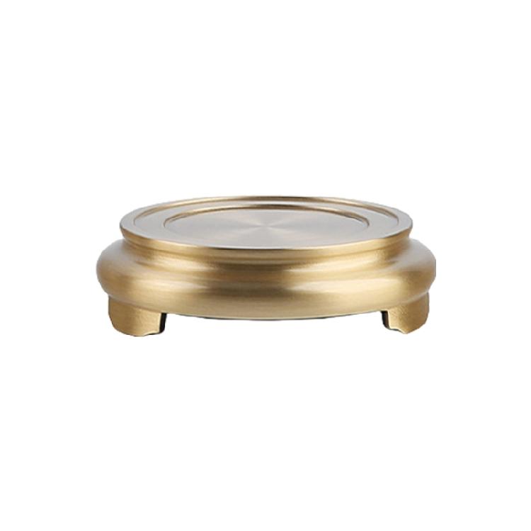 Round Brass Incence Base Stand Holder Three Legged Stable Stability Enhances Home Use XS