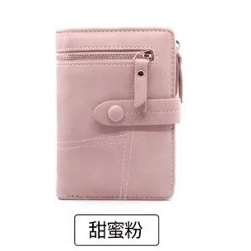 Wallet Small Fresh Zipper Buckle Folding Student Female Coin Purse