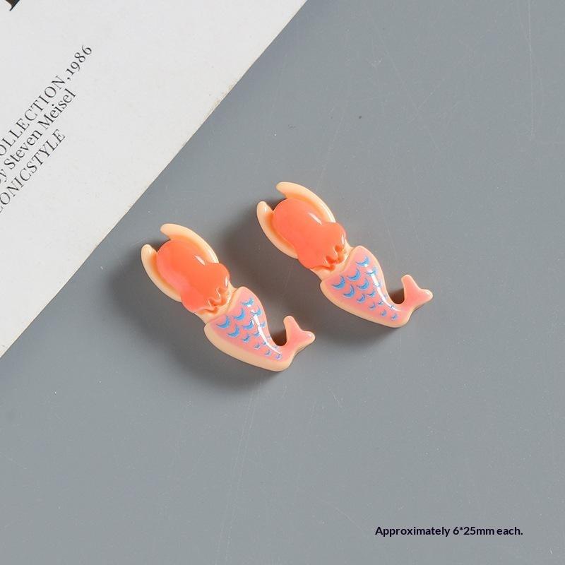 6Pcs Swimming Boys Girls Sports Resin Ornaments For Shoes Bags Cups Diy Funny Bracelet Decoration Charms Fit Birthday Present