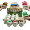 2PCS Dinosaur Egg Shape Stress Relief Toys Creative Squeeze Cup Pinch Music Decompression Netroots for Kids And Adults