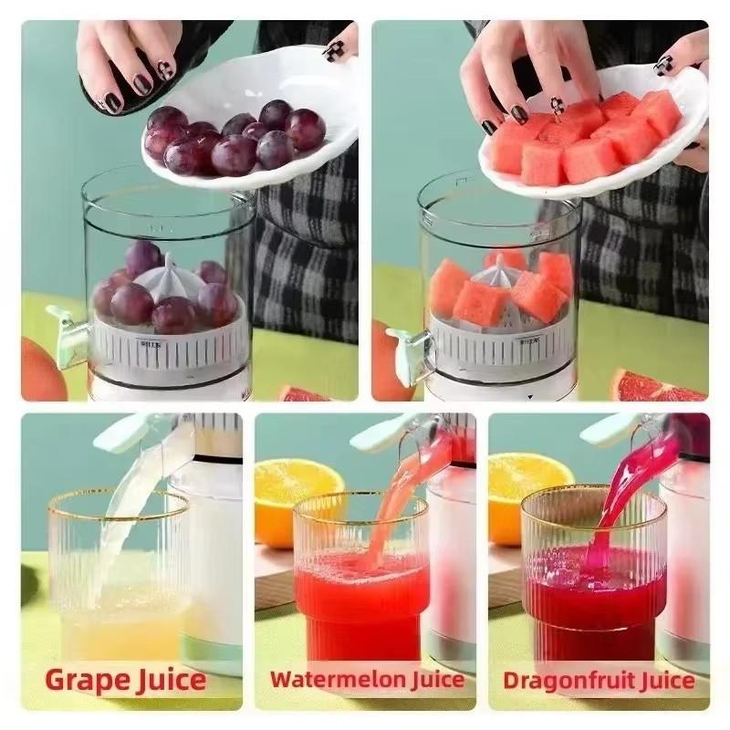 Multifunctional Electric Fruit Squeezer Kitchen Portable Orange Juice Extractor USB Rechargeable Small Household Juicer