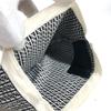 FENDI FXQ056 Zucca logo beanie hat knit hat knit cap Knit hat wool Black/White