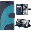 Case - Samsung - Galaxy S24 Ultra - Anti-scratch - Shockproof - Blue Synthetic Leather