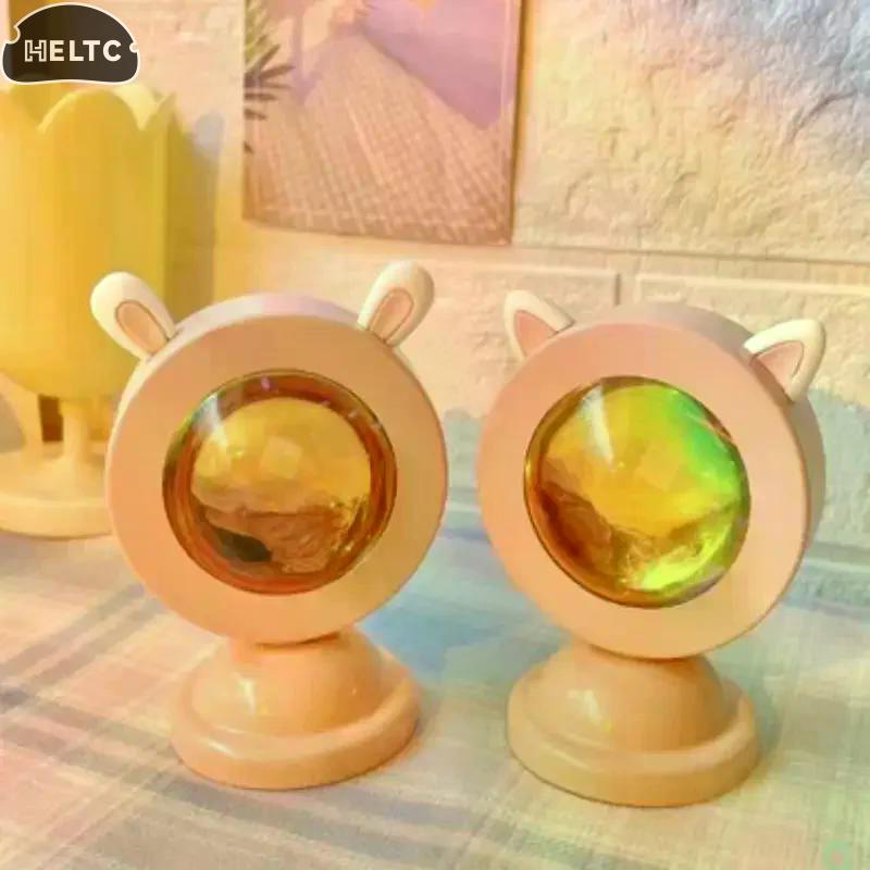 Mini USB Sunset Lamp Led Projector Night Light 6 Colors Switch Rainbow Atmosphere Home Bedroom Background Wall Decoration Gift