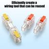 10Pcs Quick Connection Wire Terminals for 0.5-4Mm² Hard & 0.5-2.5Mm² Soft Cables with Push Button Design Easy Installation M4YD