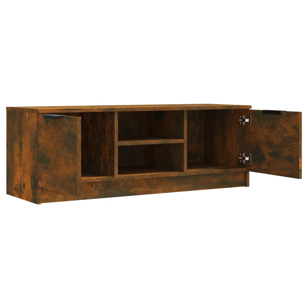 TV Cabinet Smoked Oak 102 x 35 x 36.5 cm Particleboard