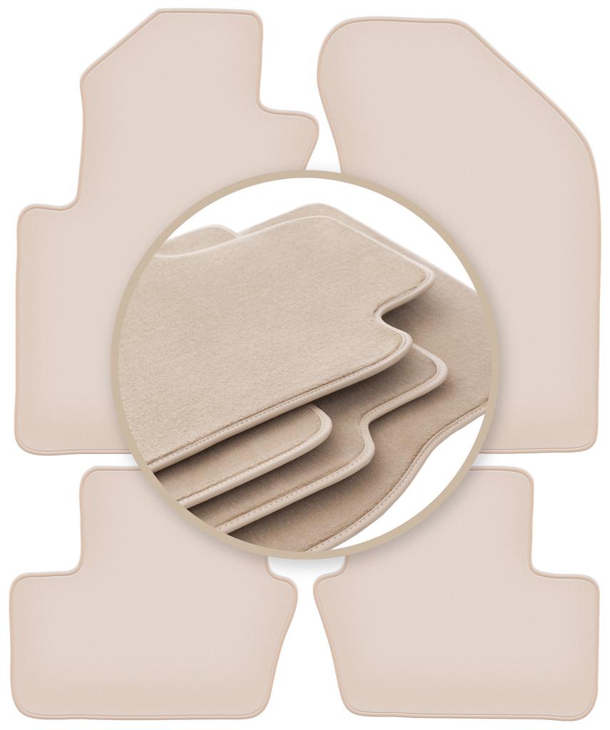 PREMIUM Beige Floor Mats For: Jeep Compass MK49 SUV 2007-2017