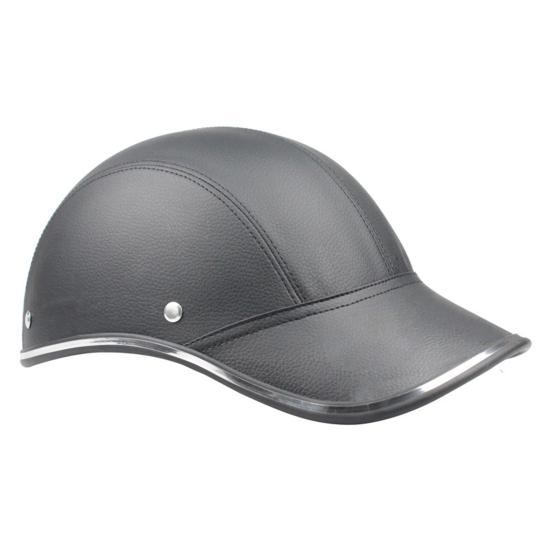 Motorcycle Half Helmet Impact Resistant Wide Brim Design High Strength Soft Liner Shockproof Adjustable Bike Motorcycle Half Helmet